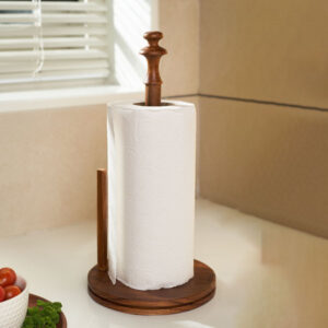 Teak Wood Tissue Stand